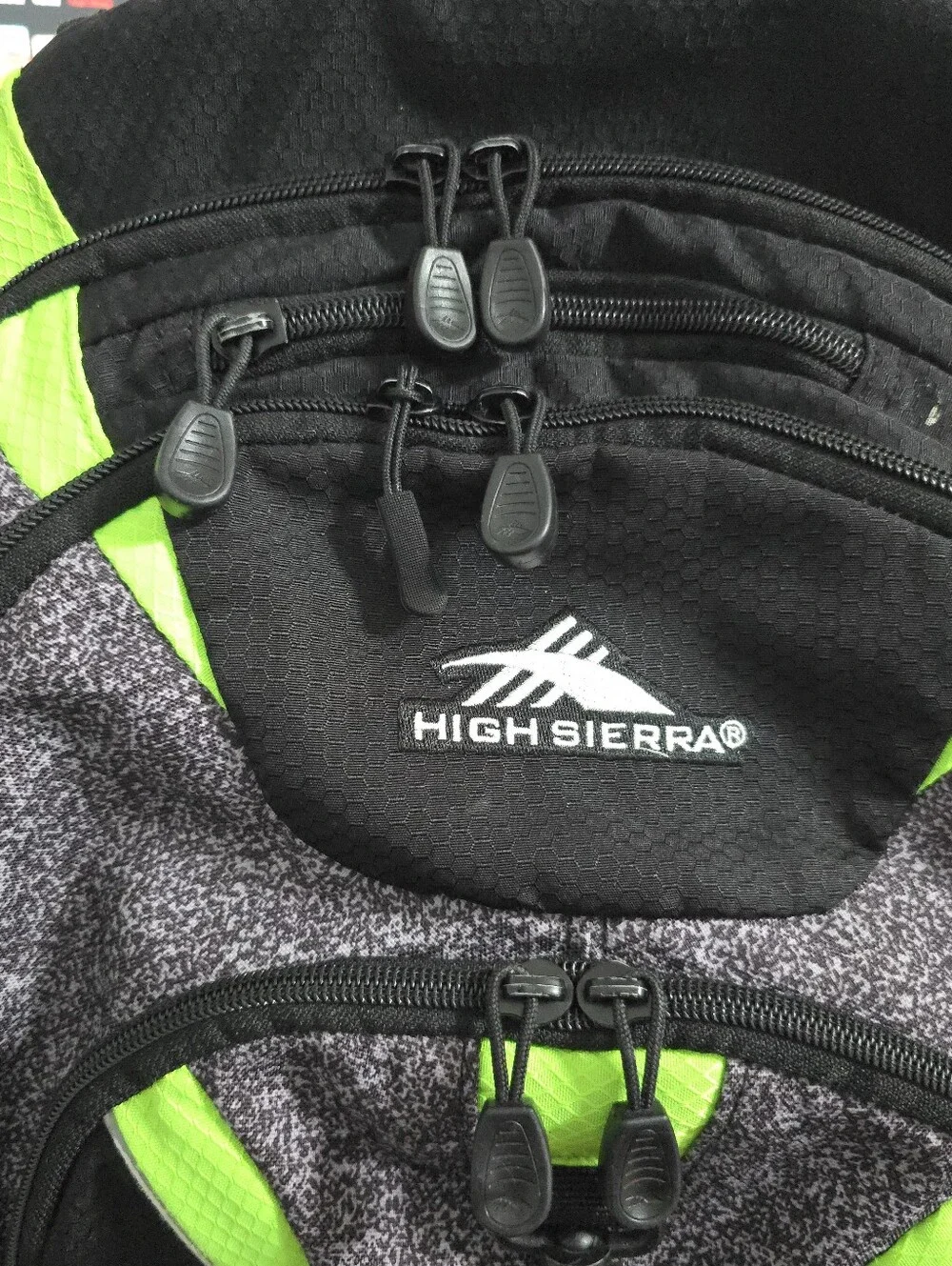 High Sierra Backpack Opie Lime Green Black Gray Laptop School Hiking Daypack